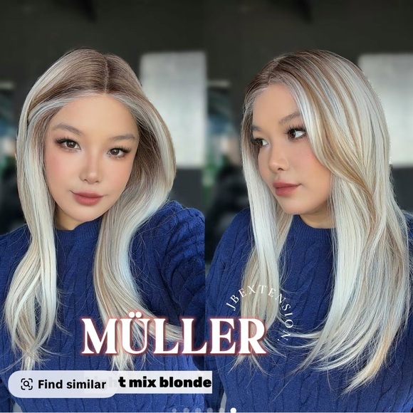 Other - JB EXTENSIONS MULLER LIGHT MIXED BLONDE WITH TAGS, MIDDLE PART